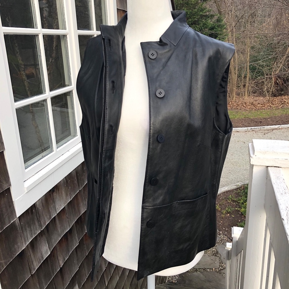 Price drop! Coldwater Creek leather vest. NWOT.